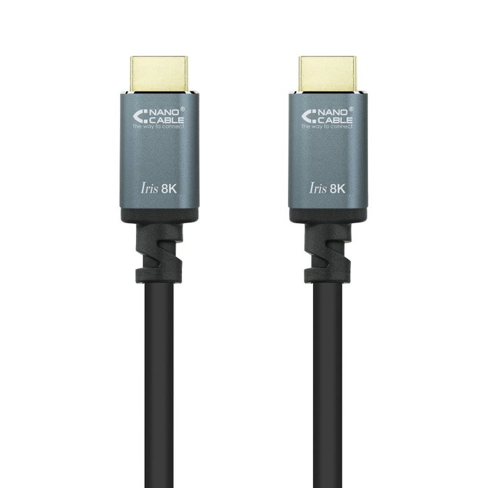 Nanocable Cable HDMI 2.1 IRIS 8K 2m Negro Nanocable Cable HDMI 2.1 IRIS 8K 2m Negro